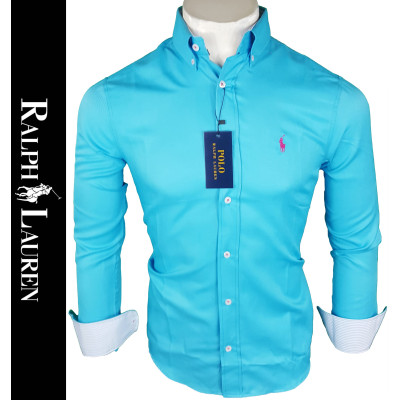 Camisa R.L. Hombre Azul Ref.2679