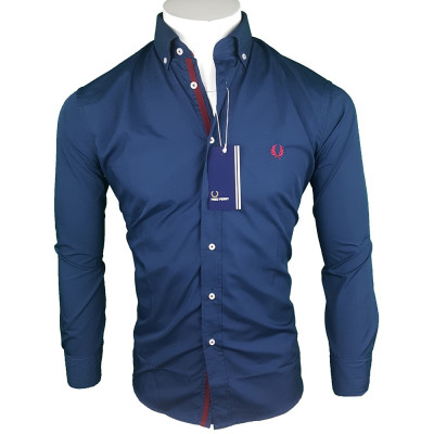 Camisa Fred Perry Hombre Azul Marino Ref.1672