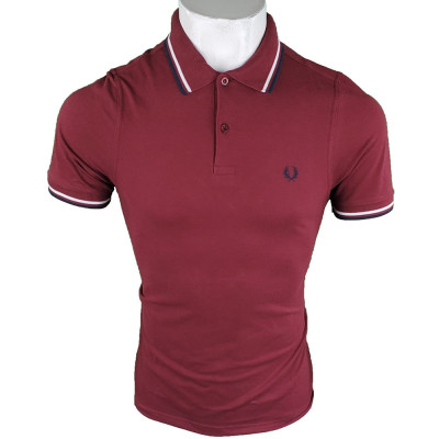Polo Fred Perry Hombre Bordeaux Ref.1840